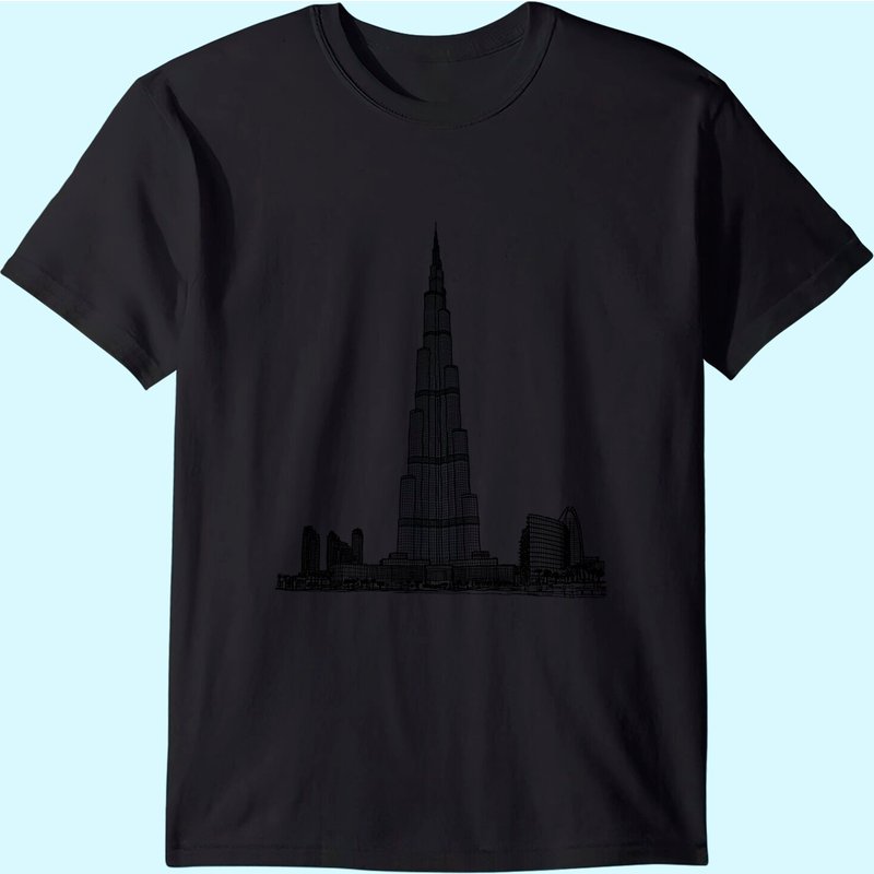 T-shirt pour hommes Dubai UAE Burj Khalifa — T-shirts pour hommes