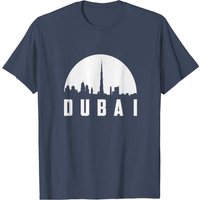 T-shirt pour hommes Skyline de Dubaï en noir