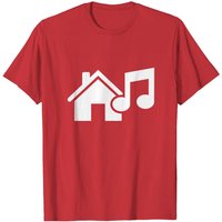 T-shirt House Music pour hommes en noir