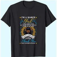 T-shirt Queens Born In March I'm A March Girl Black Girl Magic — T-shirts pour hommes