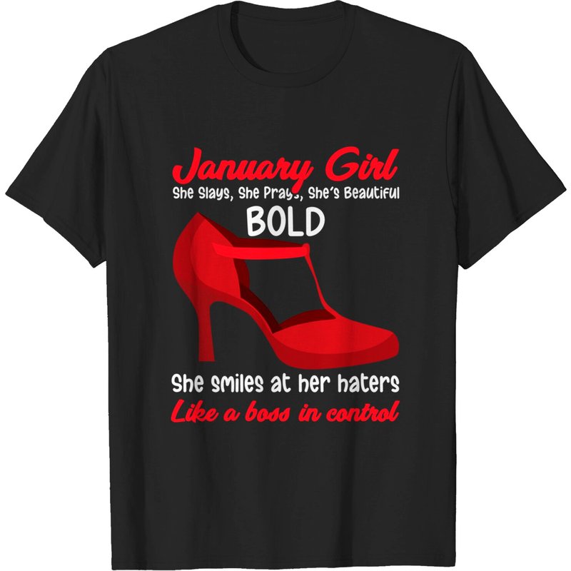 T-shirt pour hommes January Girl Slays Like A Boss — T-shirts pour hommes