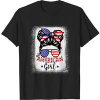 T-shirt Patriote All American Girl Décoloré pour Hommes du 4 Juillet — T-shirts pour hommes