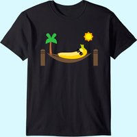 Banana In A Hammock Punny Fruit T Shirt for Men — Mens T Shirts