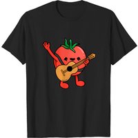 Tomato Playing Guitar T-Shirt for Men