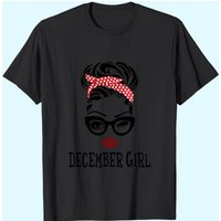 T-shirt Cadeau Anniversaire Femme Visage de Décembre avec Clin d'œil — T-shirts pour hommes