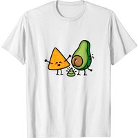 Pooping Avocado Tortilla Chips Vegan T-Shirt for Men — Mens T Shirts