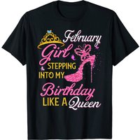 Birthday February Girl T-Shirt for Men — Mens T Shirts