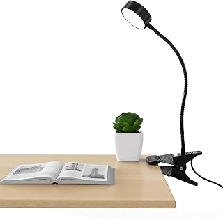 Lampe de lecture à clip 25 DEL avec col de cygne ajustable
