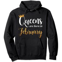 Les Reines Sont Nées En Février - Hoodie Unisexe