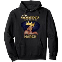 Hoodie d'anniversaire pour femmes : Les reines sont nées en mars — Sweats à capuche pour hommes
