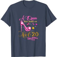 Un Roi est Né le 20 Avril T-Shirt d'Anniversaire pour Hommes — T-shirts pour hommes