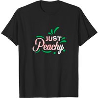 T-shirt Just Peachy Fruit pour hommes en noir