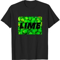 T-Shirt Lime Fruit pour Hommes en Noir