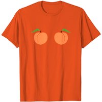 Peach Lover T Shirt for Men in Black