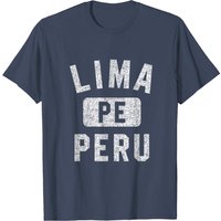 T-Shirt Distressé Style Gym Lima Pérou pour Hommes — T-shirts pour hommes