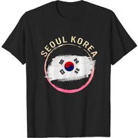 T-shirt Vintage Drapeau de Séoul Corée du Sud pour Hommes — T-shirts pour hommes