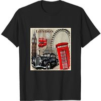 I Love London Souvenirs T-Shirt for Men - Cute Monument Art