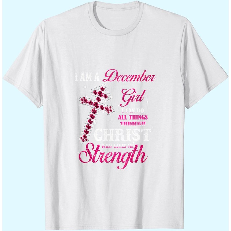 T-shirt d'anniversaire I Am A December Girl pour hommes — T-shirts pour hommes