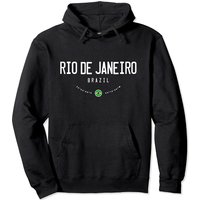 Haut à capuchon avec drapeau du Brésil de Rio de Janeiro