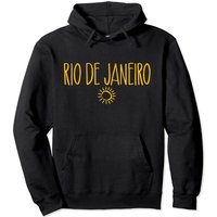 Hoodie à Capuche avec Dessin du Soleil de Rio de Janeiro — Sweats à capuche pour hommes