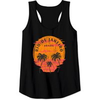 Débardeur Rio de Janeiro Palmiers Coucher de Soleil Crâne pour Hommes — T-shirts pour hommes