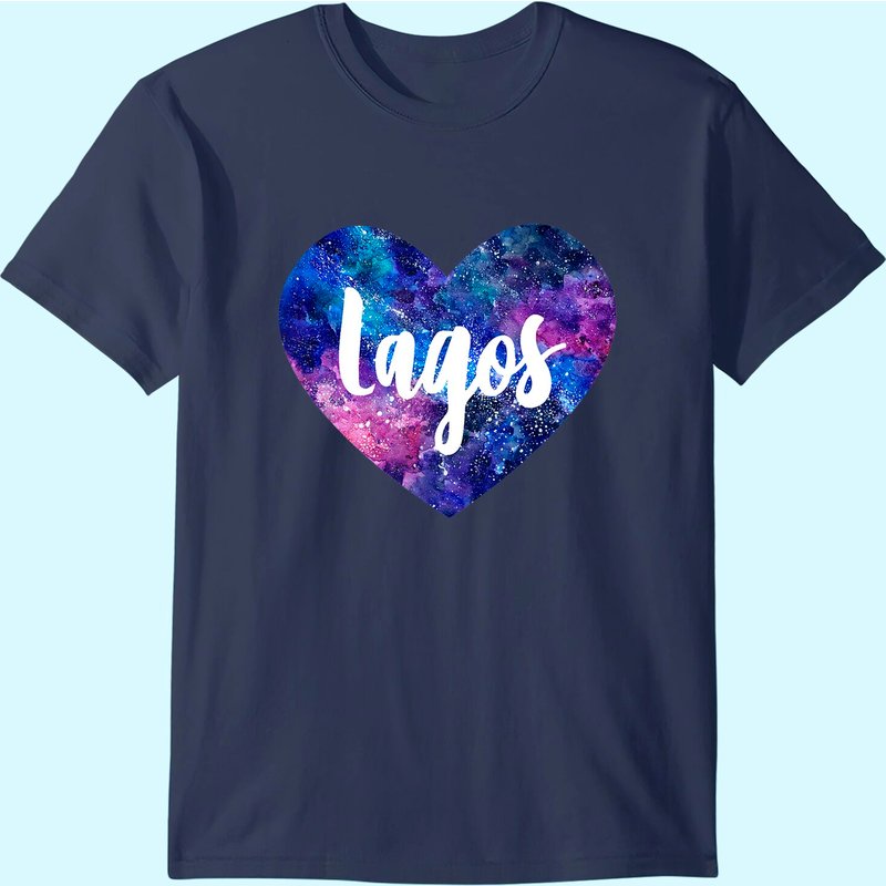 T-shirt I Love Lagos Space Galaxy pour hommes — T-shirts pour hommes