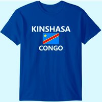 T-shirt Kinshasa Drapeau de la République Démocratique du Congo pour hommes — T-shirts pour hommes