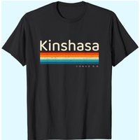 Kinshasa Congo T-Shirt for Men in Black