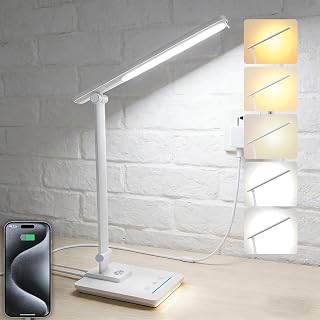 TECHNOVA LED Desk Lamp with 5 Color Temperatures and Dimming — Led Desk Lamp