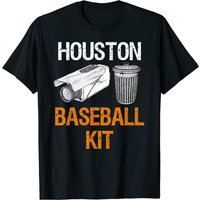 T-shirt Houston Baseball Camera et Poubelle Gag pour Hommes