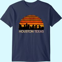 T-shirt Vintage Houston Texas pour Hommes