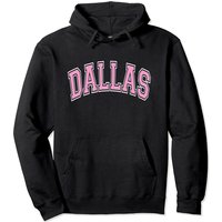 Hoodie à Capuche Rose Style Universitaire Dallas Texas — Sweats à capuche pour hommes