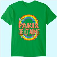 T-shirt Paris Je T'aime Tour Eiffel pour hommes — T-shirts pour hommes