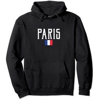 Hoodie Vintage à Capuche Drapeau de Paris — Sweats à capuche pour hommes