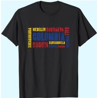 Colombia Football Cafetero Soccer Flag T-Shirt for Men