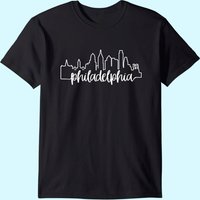 Philadelphia City Skyline Philly Love Gift T-Shirt for Men