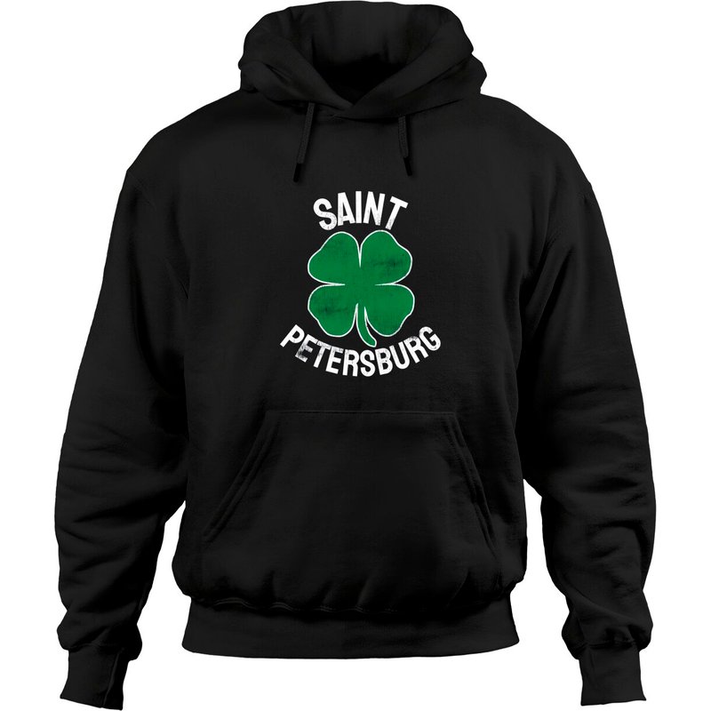 Hoodie Pullover Shamrock de Saint-Patrick Saint-Pétersbourg Floride — Sweats à capuche pour hommes