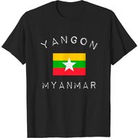 Yangon Myanmar T-Shirt for Men - Black