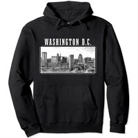 Hoodie Pullover Vintage Skyline Pride Washington D.C.