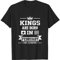Kings Are Born In February Men's T-Shirt
