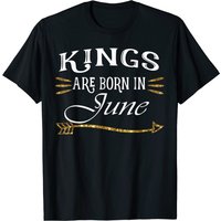 T-shirt Kings Are Born In June pour hommes — T-shirts pour hommes