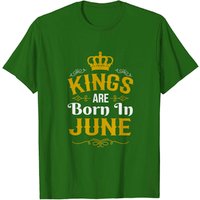 T-shirt Kings Are Born In June pour hommes — T-shirts pour hommes