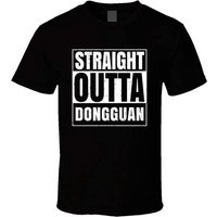 Straight Outta Dongguan China Parody Grunge T-Shirt for Men — Mens T Shirts