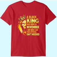T-shirt Kings Are Born In November pour hommes