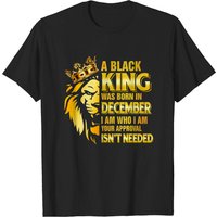 T-shirt Kings Are Born In December pour hommes