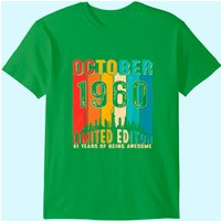 T-shirt d'anniversaire Vintage né en octobre 1960 pour hommes — T-shirts pour hommes