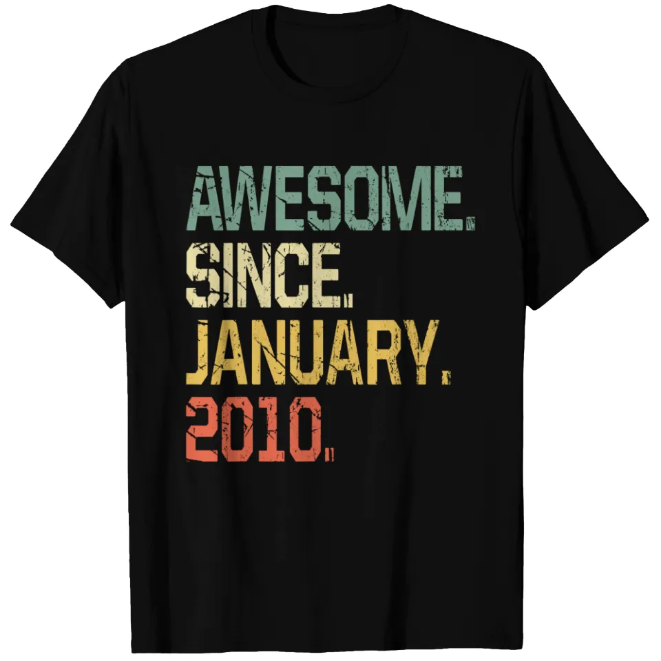 T-shirt Cadeau 13 Ans - Depuis Janvier 2010 pour Hommes — T-shirts pour hommes