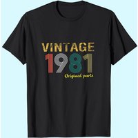 Vintage 1981 Original Parts T-Shirt for Men — Mens T Shirts