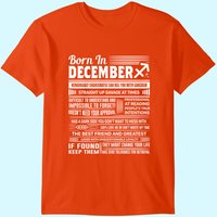 Born In December Sagittarius T-Shirt for Men
