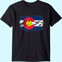Colorado Mountain Love Men's Colorado Flag T-Shirt